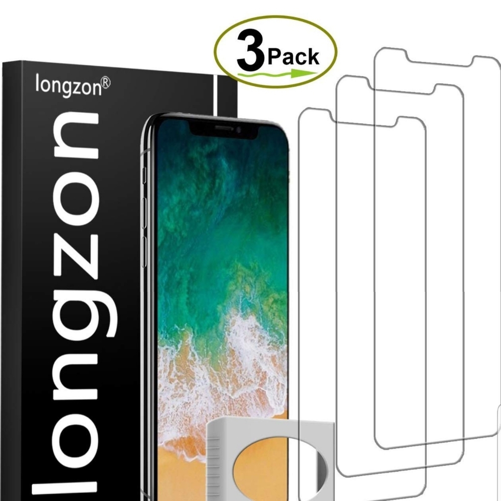 iPhone X Screen Protector longzon 3 Pack Premium T